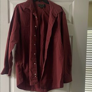 Alexander Julian Maroon Shirt